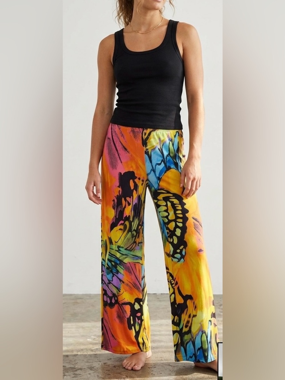 Natori Multicolor Floral Swim Cover-Up with Red Label